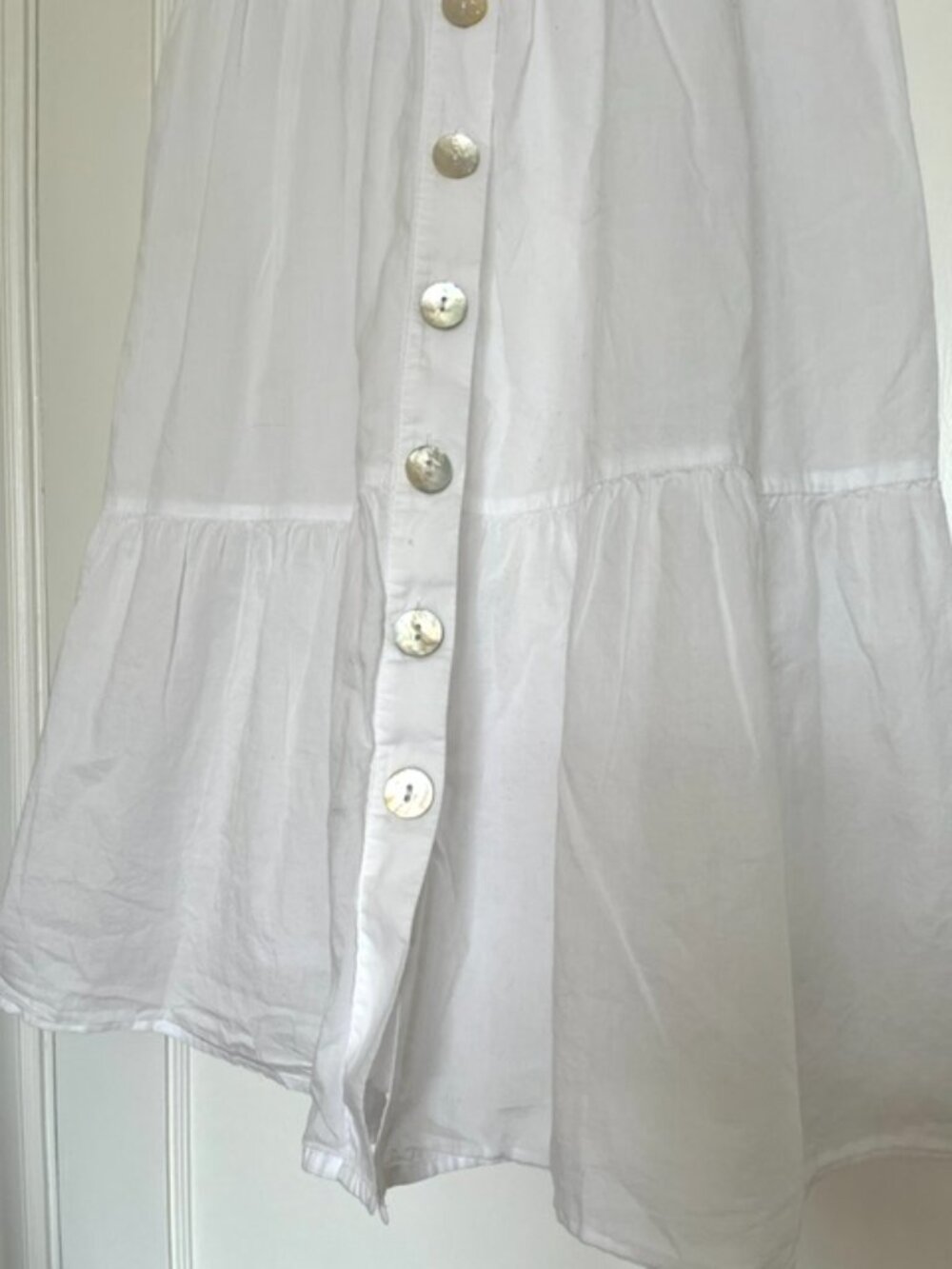 NWOT Rails Violet Tiered White Cotton Voile Midi Dress | Size Small - Picture 9 of 11